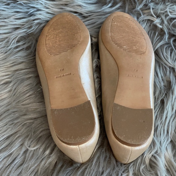 EUC Talbots Rhinestone Vamp Platinum Ballet Slip On Flats Size 7 - Picture 7 of 7